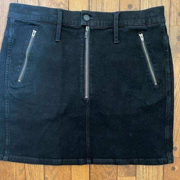 Madewell Stretch Denim Straight Mini Zipper Skirt‎ - Picture 6 of 11